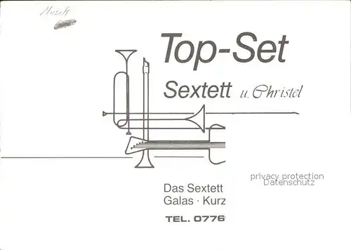 Musikanten Top Set Sextett Christel Kat. Musik