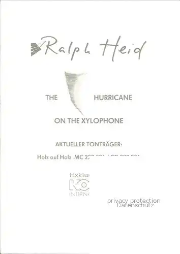 Musikanten Ralph Heid Kat. Musik