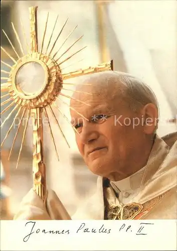Papst Joannes Paulus PP. II Kat. Religion