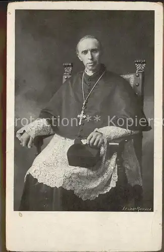 Bischof Religion Kardinal Joseph Mercier von Malines / Religion /