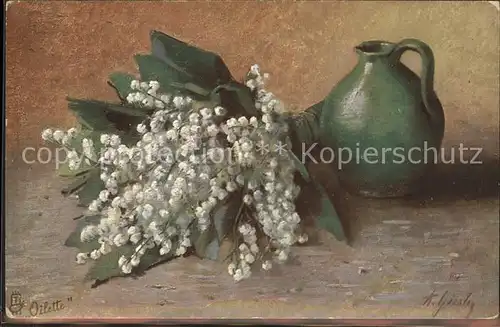 Verlag Tucks Oilette Nr. 849 Blumen Vase / Verlage /