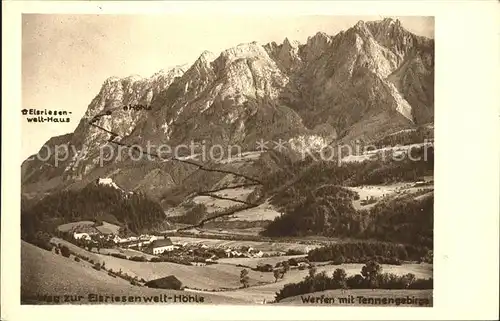 Hoehlen Caves Grottes Eisriesenwelt Werfen Tannengebirge Kat. Berge