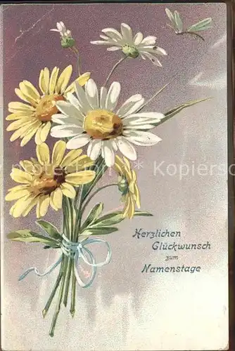 Namenstag Namenskarte Blumen Libelle /  /