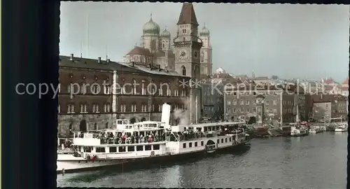 Dampfer Binnenschifffahrt Passau Rathausquai Kat. Schiffe