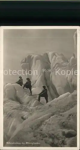 Bergsteigen Klettern ueberschreitung Rhonegletscher / Sport /