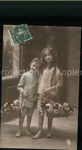 ka06551 Kinder Child Enfants Blumen Kategorie. Kinder Alte Ansichtskarten