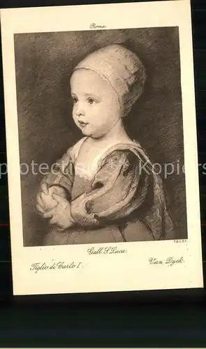 Kuenstlerkarte Gall. L. Luca Roma Van Dyck Kat. Kuenstlerkarte