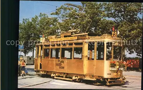 Strassenbahn goldige Saechsitram Zuerich Kat. Strassenbahn