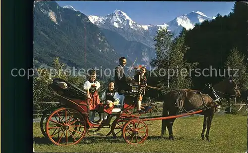 Kutschen Interlaken Pferdekutsche Moench Jungfrau Kat. Landwirtschaft