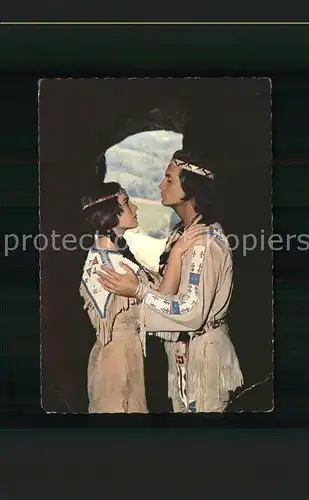 Indianer Native American Pierre Brice Karin Dor Winnetou Kat. Regionales