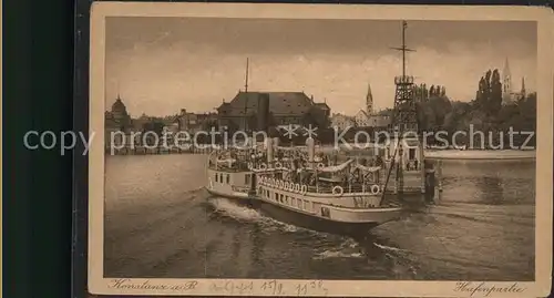Dampfer Binnenschifffahrt Konstanz Hafenpartie Kat. Schiffe