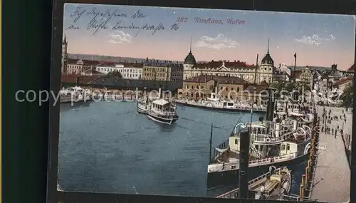 Hafenanlagen Konstanz Dampfschiffe Kat. Schiffe