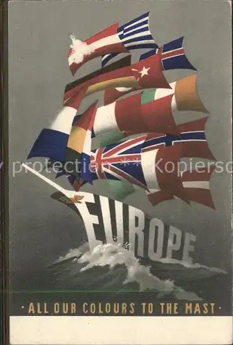 Segelschiffe Wappen Europe  Kat. Schiffe