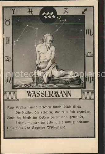 Sternzeichen Wassermann Kat. Besonderheiten