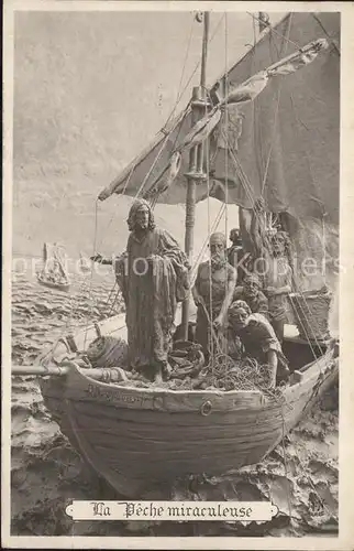 Foto AN Paris (Noyer) Nr. Peche miraculeuse Segelboot Fischer Jesus / Fotografie /