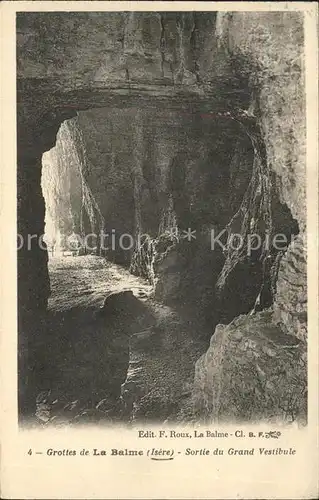 Hoehlen Caves Grottes Grottes de La Balme Isere Grand Vestibule  Kat. Berge