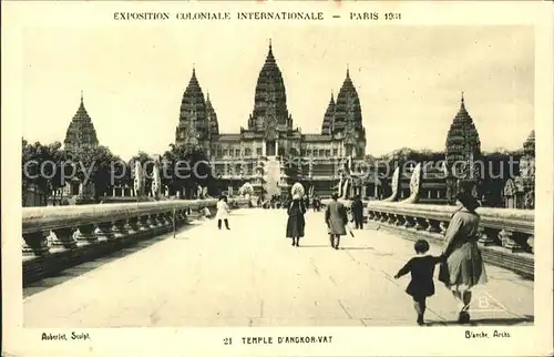 Exposition Coloniale Internationale Paris 1931 Temple D Angkor Vat Kat. Expositions