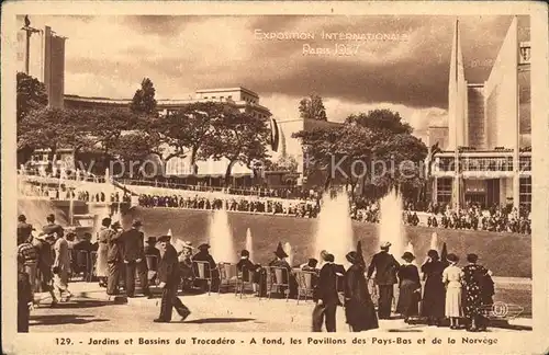 Exposition Internationale Paris 1937 Jardins et Bassins du Trocadero Kat. Expositions