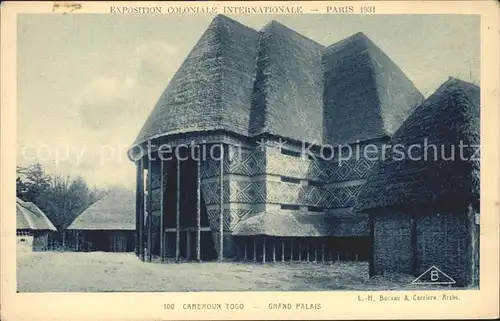 Exposition Coloniale Internationale Paris 1931 Cameroun Togo Grand Palais  Kat. Expositions