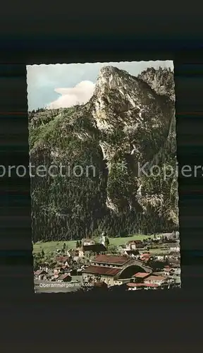 Foto Huber H. Nr. 695 Oberammergau m. Kofel Kat. Fotografie