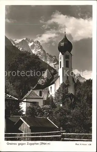 Foto Huber H. Nr. 438 Grainau Zugspitze  Kat. Fotografie