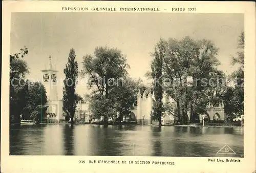 Exposition Coloniale Internationale Paris 1931 Vue d ensemble Section Portugaise  Kat. Expositions
