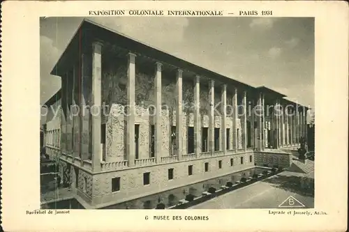 Exposition Coloniale Internationale Paris 1931 Musee des Colonies  Kat. Expositions