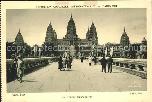Exposition Coloniale Internationale Paris 1931 Temple d Angkor Vat Kat. Expositions