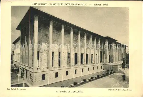 Exposition Coloniale Internationale Paris 1931 Musee des Colonies Kat. Expositions