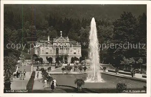 Foto Herpich M. Nr. 268 Schloss Linderhof   Kat. Fotografie