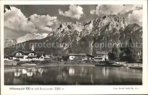 Foto Pehl Friedl Nr. 113 Mittenwald Karwendel  Kat. Fotografie