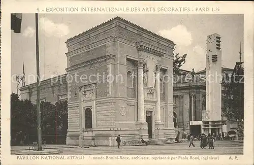 Exposition Arts Decoratifs Paris 1925 Pavillon National d Italie Kat. Expositions
