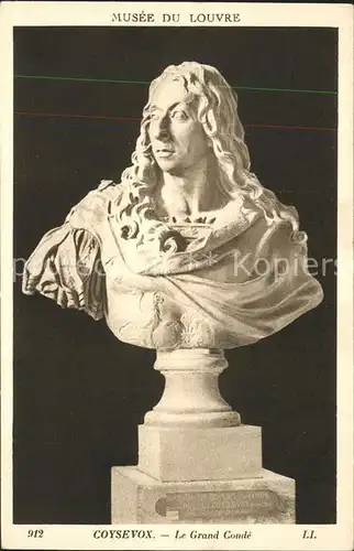Skulpturen Coysevox Grand Conde Musee du Louvre Kat. Skulpturen