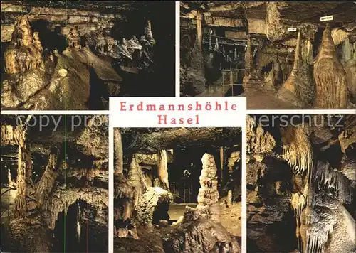 Hoehlen Caves Grottes Erdmannshoehle Hasel Fuerstengruft Orgelpfeifen  Kat. Berge
