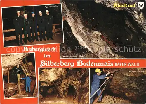 Bergwerk Erz Silberberg Bodenmais Bergmann Barbarastollen Barbaraverhau Kat. Rohstoffe Commodities