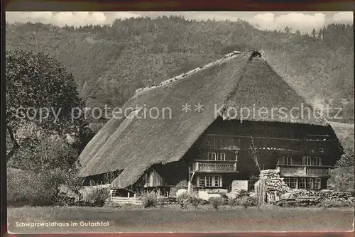 Schwarzwaldhaeuser im Gutachtal Kat. Gebaeude und Architektur