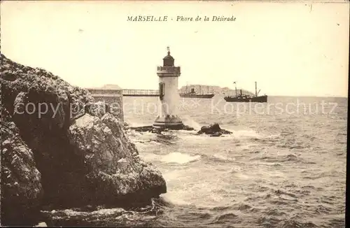 Leuchtturm Lighthouse Marseille Phare de la Desirade Kat. Gebaeude