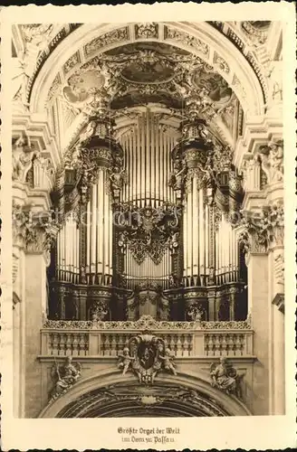 Kirchenorgel Dom Passau  Kat. Musik