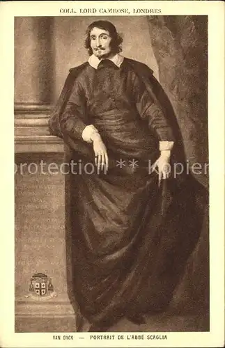 Persoenlichkeiten Anthonis van Dyck Portrait de l Abbe Scaglia  Kat. Persoenlichkeiten