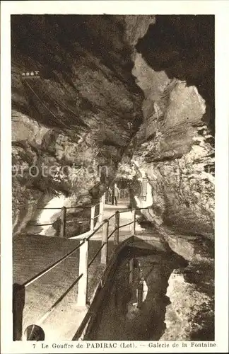 Hoehlen Caves Grottes Gouffre de Padirac Galerie de la Fontaine Kat. Berge