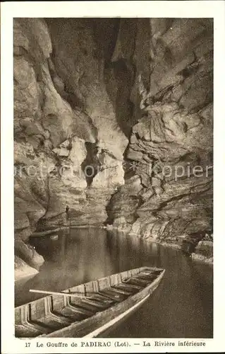 Hoehlen Caves Grottes Gouffre de Padirac Riviere inferieure Kat. Berge