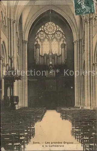 Kirchenorgel Sens Cathedrale Kat. Musik