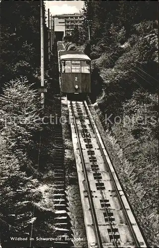 Bergbahn Wildbad Schwarzwald  Kat. Bergbahn