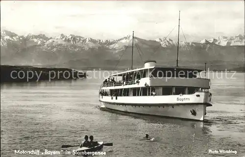 Motorschiffe Bayern Starnbergersee Foto Woersching  Kat. Schiffe