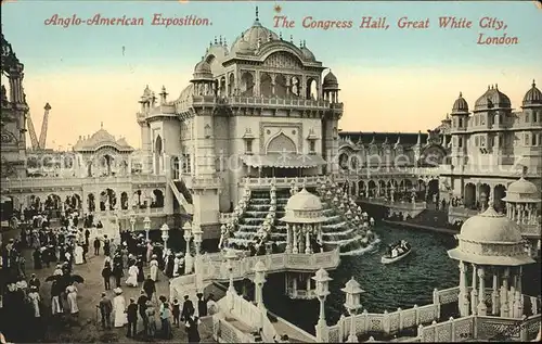 Exposition Anglo American London 1914 Congress Hall Great White City  Kat. Expositions