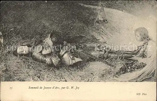 Jeanne d Arc Sommeil ND Phot Nr. 73 Kat. Persoenlichkeiten