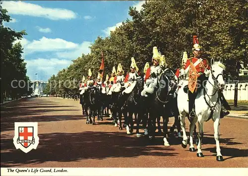 Leibgarde Wache Queen's Life Guard London Pferde / Polizei /