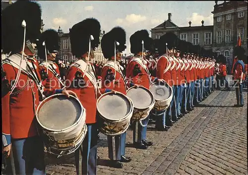 Leibgarde Wache Royal Guard Amalienborg Palace Copenhagen Denmark
