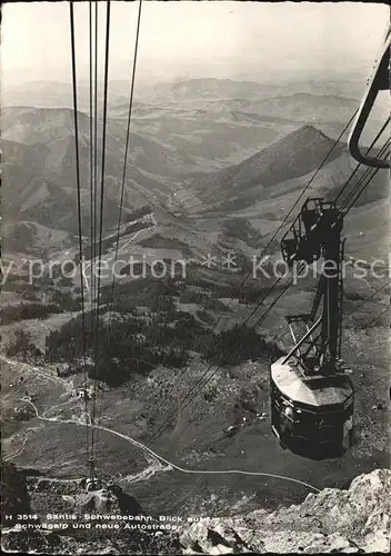 Seilbahn Saentis Schwaegalp Autostrasse  / Bahnen /