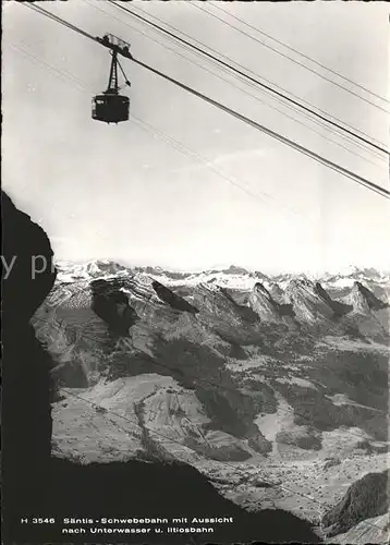 Seilbahn Saentis Unterwasser Iltiosbahn / Bahnen /